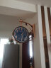 康巴丝（Compas）轻奢现代双面挂钟客厅家用时尚大气两面时钟表餐厅挂墙装饰大壁钟 3329蓝色 晒单实拍图
