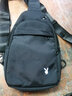 花花公子斜挎包男士单肩运动胸包时尚便携挎包男女学生旅游出行手机肩包 黑色 实拍图