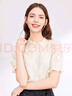 百图betu女装春夏新款衬衫优雅国潮短袖衬衫新中式小衫女2403T52 浅杏色 M 实拍图