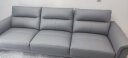 顾家家居（KUKA）现代轻奢真皮小户型头层牛皮沙发客厅家具1105 1105海雾蓝三人位2.72m 实拍图