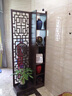 映巢新中式实木玄关柜屏风隔断客厅双面房间雕花置物架入户进门装饰柜 自主安装送工具 木质复古祥云福200*70胡桃木色 实拍图