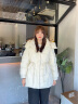 波司登羽绒服女款连帽防风收腰显瘦短款冬保暖外套B40145206 175/96A 实拍图