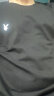 欧替西【两件装】纯棉纯色短袖T恤男同款全棉圆领打底衫潮半袖重磅厚实 白色+黑色 XL【建议穿125-135斤】 实拍图