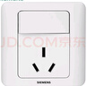 西门子（SIEMENS） 开关插座 墙壁插座大间距电源86型插座远景雅白 16A三孔带开 实拍图