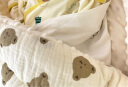贝瑞加（Babyprints）新生儿连体衣2件装男女宝宝长袖纯棉内衣卡通护肚爬服 黄59 晒单实拍图