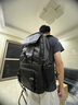 智纳双肩包男休闲商务通勤背包大容量学生书包旅行出差笔记本电脑包 黑色轻奢【带干湿分离】 实拍图