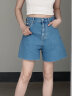 Calvin Klein Jeans【凉感】【明星同款】24夏女ck高腰宽松牛仔短裤J224362 1AA-牛仔浅蓝 25 晒单实拍图