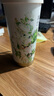 天喜（TIANXI）保温咖啡杯女铃兰花茶杯吸管茶水分离杯翻盖水杯礼物便携车载杯子 夹竹桃520ml【升级陶瓷款】 实拍图
