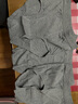 三枪内裤男纯棉高腰宽松透气亲肤男中老年罗纹全棉裤头三角裤[3条装] 浅麻灰+浅麻灰+浅麻灰 XL 实拍图