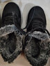 回力棉鞋男冬季加厚保暖加绒棉靴中老年人爸爸防水防滑短靴雪地靴 黑色 38 实拍图