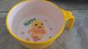 五和（WUHE）辅食碗儿童餐具宝宝吃饭碗卡通带手柄婴幼儿碗耐树脂食品级防烫 奶龙单柄碗400ml 实拍图