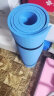李宁（LI-NING）瑜伽垫10mm隔音减震专业体位线防滑初学男女健身垫子736蓝 实拍图