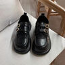 旻胜黑色乐福鞋女2025新款厚底玛丽珍单鞋通勤英伦风小皮鞋配裙子时尚 低跟黑色玛丽珍乐福鞋37码 实拍图