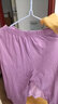 红豆（Hodo）睡衣女夏纯棉短袖中裤套装圆领舒适外穿情侣家居服 香芋紫160 实拍图