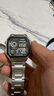 卡西欧（CASIO）男表小方块手表 学生休闲运动钢带 多功能持久电力夜光防水电子表 AE-1200WHD-1A 实拍图
