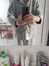 海澜之家男士睡衣男冬季长毛绒珊瑚绒翻领加绒加厚家居服套装睡衣冬季男 浅灰 3XL -185/110(170-190斤) 实拍图