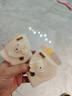 康巴豆婴儿0-3岁翻盖手套小童宝宝冬季保暖一岁男女童秋冬薄款小孩手套 米白色小兔款半指 约0-3岁 实拍图
