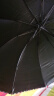 惠寻8骨手动雨伞遮阳三折伞防晒晴雨伞黑色 实拍图