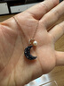 施华洛世奇（SWAROVSKI）新品LUNA神秘月亮造型星月项链轻奢饰品生日520情人节礼物送女友 墨蓝色5671585 实拍图