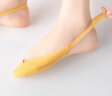 猫人（MiiOW）吊带船袜女夏季薄款隐形硅胶防滑不掉跟纯棉底半掌搭配高跟鞋袜子 F-灰紫+嫩绿+肤色+白色+黄色 均码 晒单实拍图