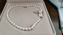 meluxe美奈 时光*梦S925银天然淡水珍珠项链强光经典百搭全珠链生日礼物 【9.3-10.3mm】品牌礼盒 45cm 实拍图