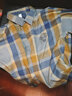 Foss Phil短袖衬衫男士夏季宽松格子衬衣休闲外套男装CY53灰蓝XL 实拍图