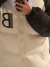 棉致加厚拼色棉服女2024新款不跑棉羽棉袄绒服棉衣冬季外套女面包服 米白色【M58628高品质】 L 100-125斤 实拍图