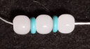 观玉观玉 绿松石隔片隔珠 高瓷高蓝处理配珠佛珠手串垫片配件 直径约9*2.5毫米单片 晒单实拍图
