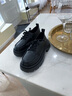 CAMILA KSENIA小皮鞋英伦风女士2025新款秋季厚底时尚百搭单鞋松糕乐福鞋子品牌 哑光黑 38 实拍图