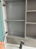 九牧（JOMOO）浴室柜 抗菌陶瓷一体盆极简悬挂式双抽拉 浅灰80cm A2704-117Y-1 晒单实拍图