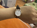 天王（TIAN WANG）手表情侣腕表石英表男士防水休闲手表女士时尚简约小表盘手表3874 白盘棕色皮带女表 实拍图