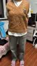 Halo Queen针织马甲女春秋美拉德学院JK搭配百搭麻花毛衣新品H143Z5001 实拍图