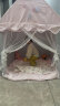 小斑鸠（little dove）儿童帐篷室内游戏屋/公主房玩具礼物 粉色小屋(配套棉垫+实木杆) 实拍图