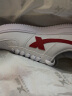 特步（XTEP）【国潮】女鞋板鞋空军一号夏季鞋子休闲鞋情侣运动鞋小白鞋 白红色-男 42 实拍图