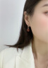 唐后（TH）红玛瑙耳环女新中式轻奢宝石耳钉925银小众耳坠送妈妈礼物 玫瑰金色红玛瑙耳环 实拍图