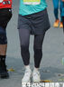 雪茜曼假两件瑜伽裤女高腰提臀收腹秋冬跑步裤弹力紧身运动裤健身裤长裤 实拍图