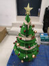 十八纸 创意圣诞树小型装饰折叠收纳节日大中桌面摆件家用送礼led灯 A款绿色70cm高装饰树 实拍图