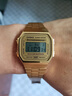 卡西欧（CASIO）手表 小春同款 情侣经典复古小方块 时尚学生表小金表 A168WG-9W 实拍图