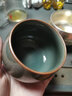 祥业哥窑主人杯单杯可养喝功夫茶杯家用陶瓷茶具个人品茗杯茶盏汝窑 主人杯-粗陶铁锈螺纹蛋型杯 实拍图