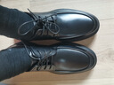 骆驼牌 男士皮鞋亮面牛皮舒适软底系带百搭商务婚鞋 P13A005031黑色40 实拍图