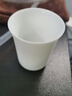 钰铨龙门 羊脂玉瓷素烧主人杯 德化白瓷茶杯功夫茶具陶瓷大号单个喝茶杯 闻香杯-款式一（约70ml) 实拍图