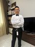 罗蒙儿童礼服六一演出服男童毕业主持长袖长裤背带套装 黑色170 实拍图