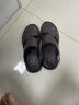 红蜻蜓男凉鞋夏款男士沙滩鞋经典款男凉鞋轻便两穿皮凉鞋外穿休闲男凉鞋 棕色经典款 39 实拍图