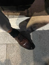 百丽（Belle）正装男鞋牛皮布洛克风商务婚鞋皮鞋正装鞋89183AM9 棕色 45 (275mm) 实拍图