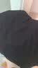 红豆背心女莫代尔蕾丝V领吊带轻盈精致显瘦百搭打底衫 魅惑黑170 实拍图