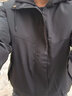 I'M DAVID冲锋衣外套男春秋冬季工装户外加绒加厚夹克运动宽松 黑 M 实拍图