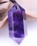 天然乌拉圭双尖紫水晶原石六棱柱摆件消磁灵摆紫水晶柱手把玩件 吊坠款一个 晒单实拍图