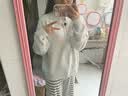 妙奕嘉毛衣女针织衫外套开衫女士秋冬季2025新款衣服女装慵懒风洋气外搭 灰色花朵慵懒风毛衣 均码 【建议75-115斤】 实拍图
