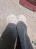贞喜气可爱洞洞鞋女防滑外穿踩屎感拖鞋居家运动舒适软底包头凉鞋沙滩鞋 米白色【奶酪面包】 36-37 实拍图