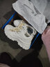 回力女鞋老爹鞋女款2025新款冬季加绒黑色鞋子爆款厚底增高运动鞋 米色【6cm超轻凹凹底】 39 实拍图
